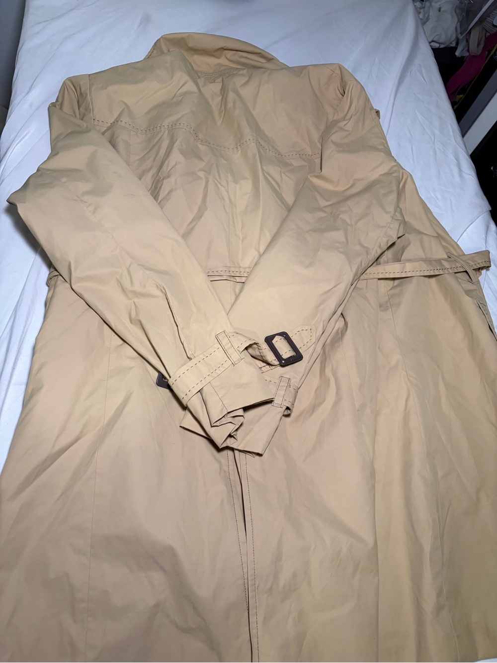 Jessica London Classic Tan Trench Coat Size 16 - Picture 11 of 11